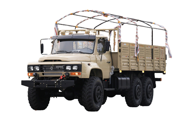 ອັບເກຣດ EQ2100E6D off-road ພິເສດ truck_six-wheel drive 245 tip 140 truck_6×6DFລົດຂົນສົ່ງທະຫານຫົວຍາວແບບຄລາສສິກ 190 ແຮງມ້າ