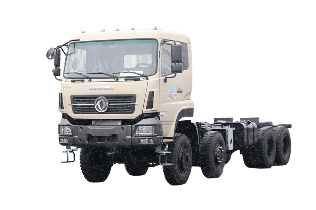 8×8 warehouse transport chassis manufacturers Cummins 420/Weichai 500/Yuchai 375 horsepower_15/20/25/30/35/40/50/60 ໂຕນ ຜັກສີ່ເພົາ, ໝາກໄມ້, ງົວ, ແກະ ແລະລົດບັນທຸກໝູ customization_8×4 front four and rear eight DF exca pallet truck