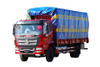 DF 4×2 Weichai 266 HP Hydraulic tailgate transport truck producer_Customizable 4×4 off-road special vehicle modification chassis export quotation_Two axles rear twin tires pulls cattle and sheep vegetables and grain cargo configuration
