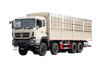 8×8 warehouse transport chassis producer Cummins 420/Weichai 500/Yuchai 375 horsepower fence truck_15/20/25/30/35/40/50/60 ໂຕນ ຜັກສີ່ເພົາ, ໝາກໄມ້, ງົວ, ແກະ ແລະລົດບັນທຸກໝູ customization_8×4 front four and rear platform eight {[tcav3]