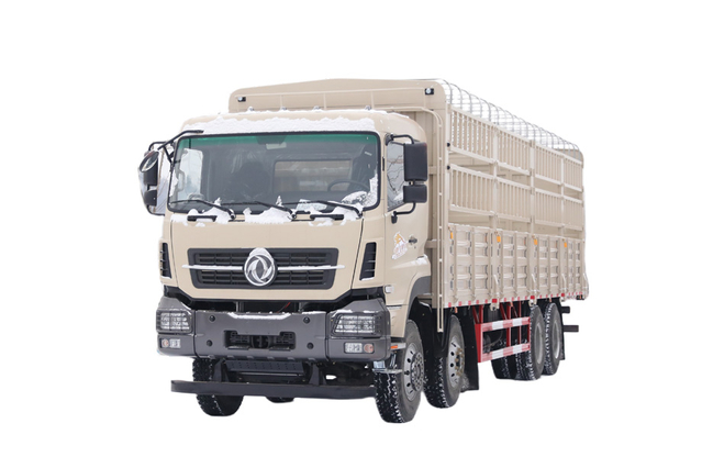 Yuchai 420/Weichai 500 HP 8×4 warehouse fence transport truck manufacturers_15/20/25/30/35/40/50/60 ໂຕນ ສີ່ເພົາຜັກ, ໝາກໄມ້, ງົວ, ແກະ ແລະ ໝູ customization_Four front and eight rear truck DF quotations