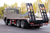 Weichai 375/Yuchai 420/Cummins 500 horsepower 8×4 flatbed transport truck manufacturers_15/20/25/30/35/40/50/60 ໂຕນ ສີ່ເພົາ ຜັກ, ໝາກໄມ້, ງົວ, ແກະ ແລະ ໝູ ປັບແຕ່ງ_ລົດບັນທຸກດ້ານໜ້າ ແລະ ແປດຫຼັງ DF excavator plate